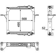 Mahle Engine Radiator CR 820 000P