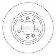 Borg & Beck 2 x Solid Rear Brake Discs BBD4444