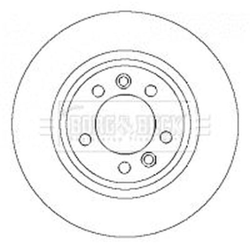 Borg & Beck 2 x Solid Rear Brake Discs BBD4444