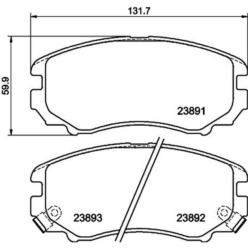 DON Front Brake Pad Set PCP1097