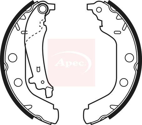 Apec Brake Shoe Set Axle Kit