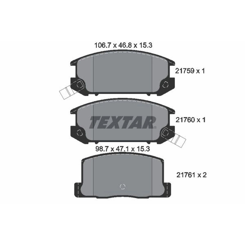 Textar Rear Brake Pad Set 2175901