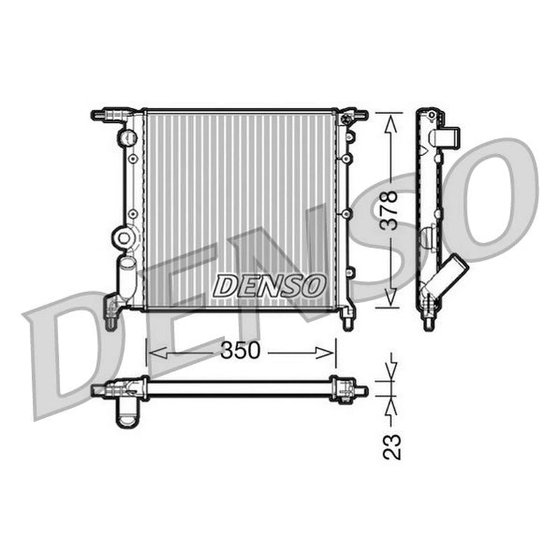 Denso Engine Radiator DRM23005