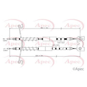 Apec Handbrake Cable Left Rear CAB1202