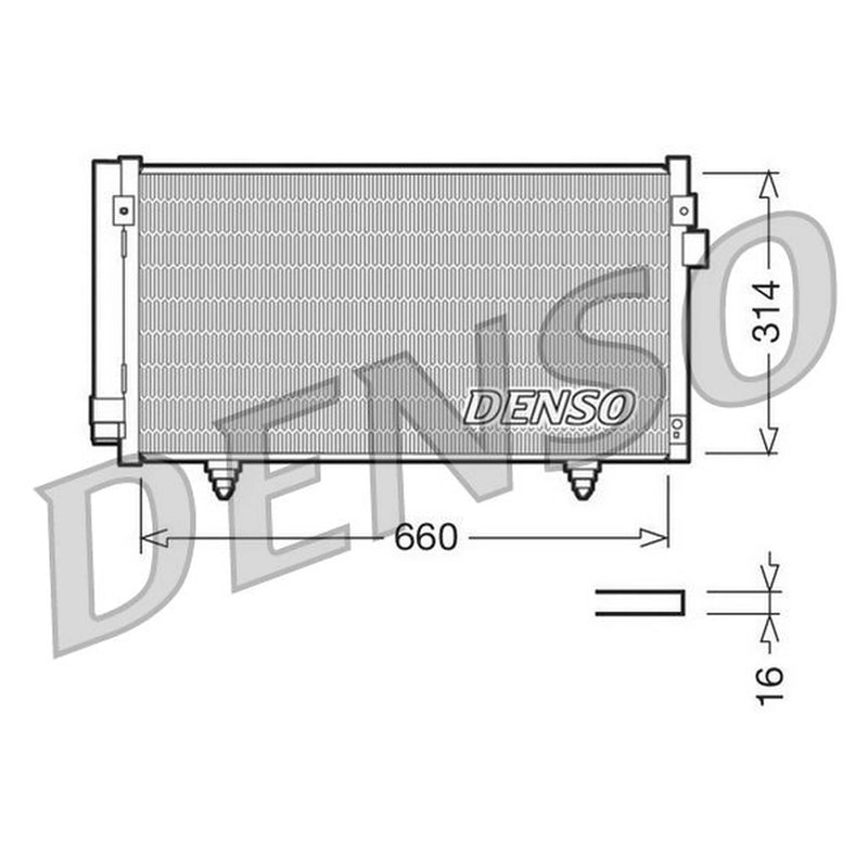 Denso Air Conditioning Condenser DCN36003