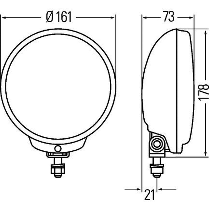 Hella Front Right Fog Light H3 1N6 010 952-111