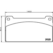 Textar Brake Pad Set 2932502
