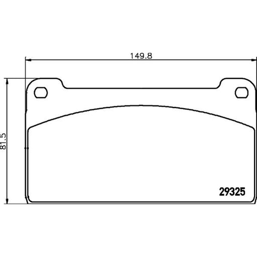Textar Brake Pad Set 2932502