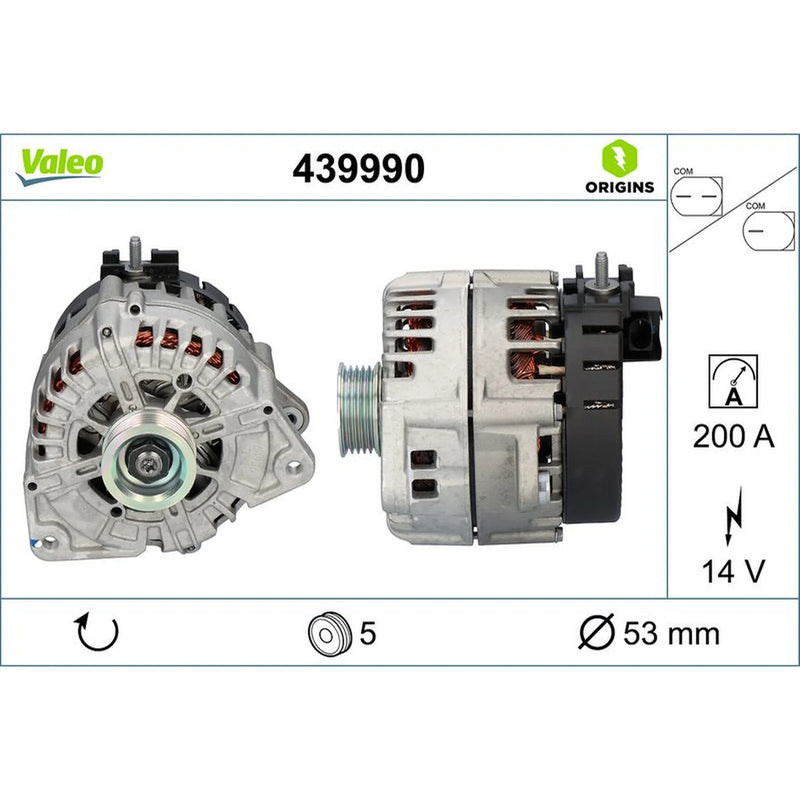 Valeo Car Alternator 12V 439990
