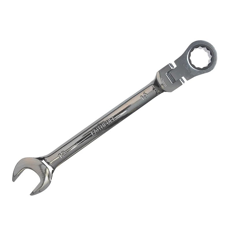 Faithfull Ratchet Combination Spanner Flex Head CV 8-30mm