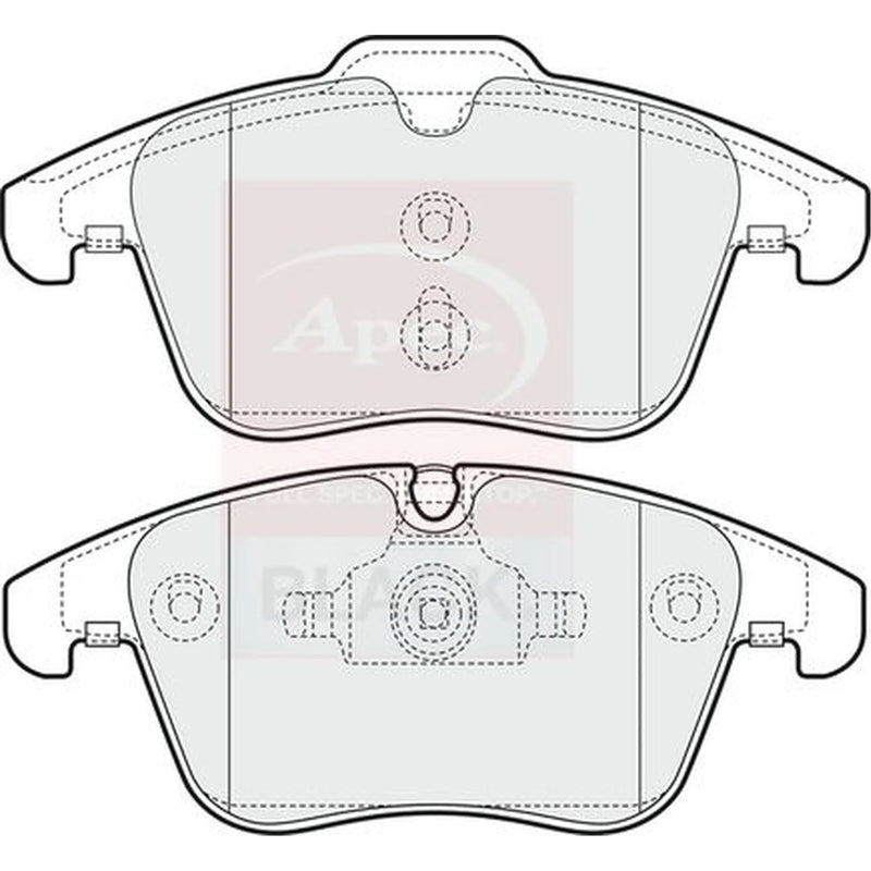 Apec Front Brake Pad Set PAD1602B