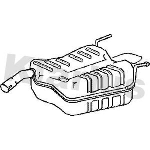 Klarius Box With Tail Pipe Rear GM456G