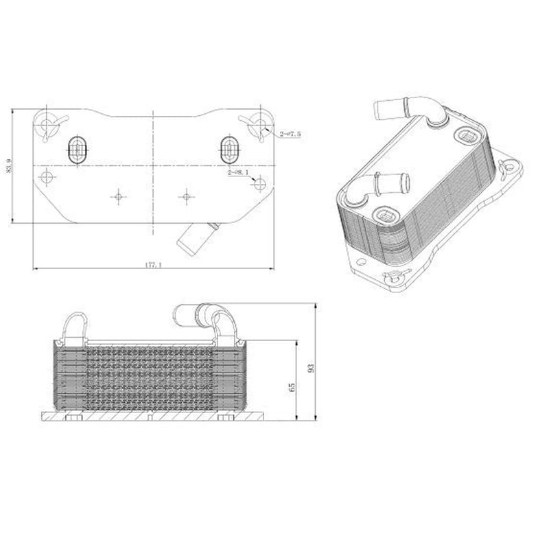 NRF Engine Oil Cooler 31843