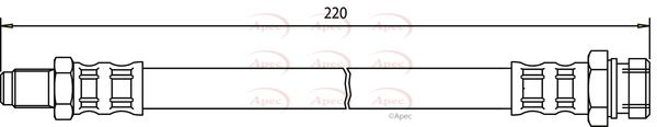 Apec Brake Hydraulic Hose Line Rear