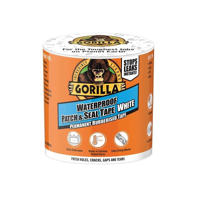 Gorilla Glue Gorilla® Waterproof Patch & Seal Tape 100mm x 3m White - 3044741