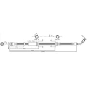 Juratek Brake Hydraulic Hose Line Front Right JBH1632R