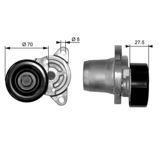 Gates Auxiliary Belt Tensioner T38454
