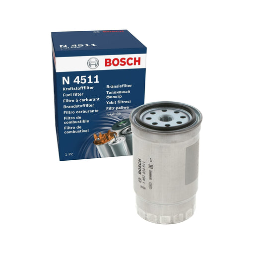 Genuine Bosch Car Fuel Filter N4511 Fits Kia Sportage Crdi - 1.7 - 10-15 1457434 Bosch  - Town Parts