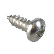 ForgeFix Self-Tapping Screw Pozi Compatible Pan Head SS 1.1/2in x 10 ForgePack