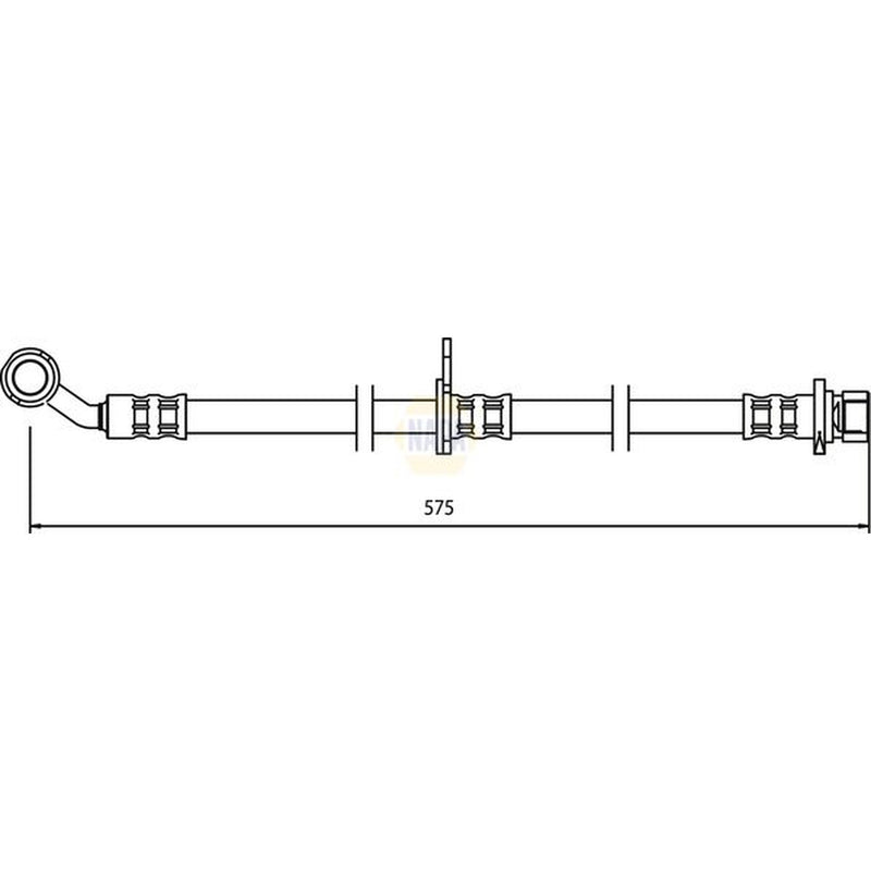 NAPA Brake Hydraulic Hose Line Front Right NBH1314