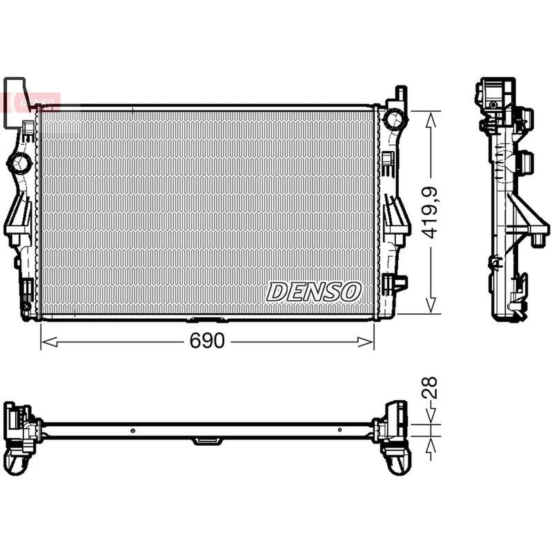Denso Engine Radiator DRM17113