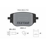 Textar Rear Brake Pad Set 2062501