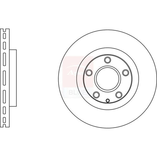 Apec 2 x Vented Front Brake Discs SDK6763