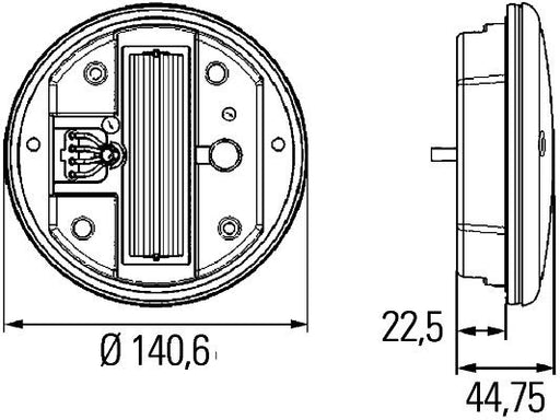 Hella 2SD 344 100-007 Tail Light Assembly