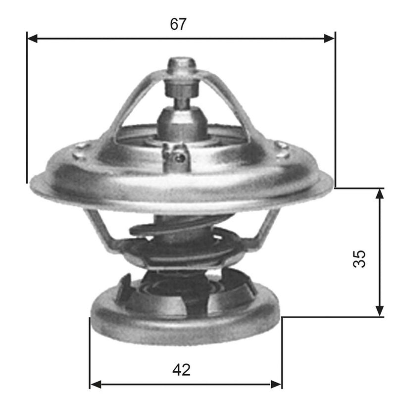 Gates Thermostat,Coolant TH12680G1