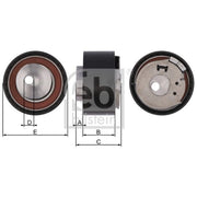 Febi Timing Belt Tensioner Pulley OD ID Wide 17769