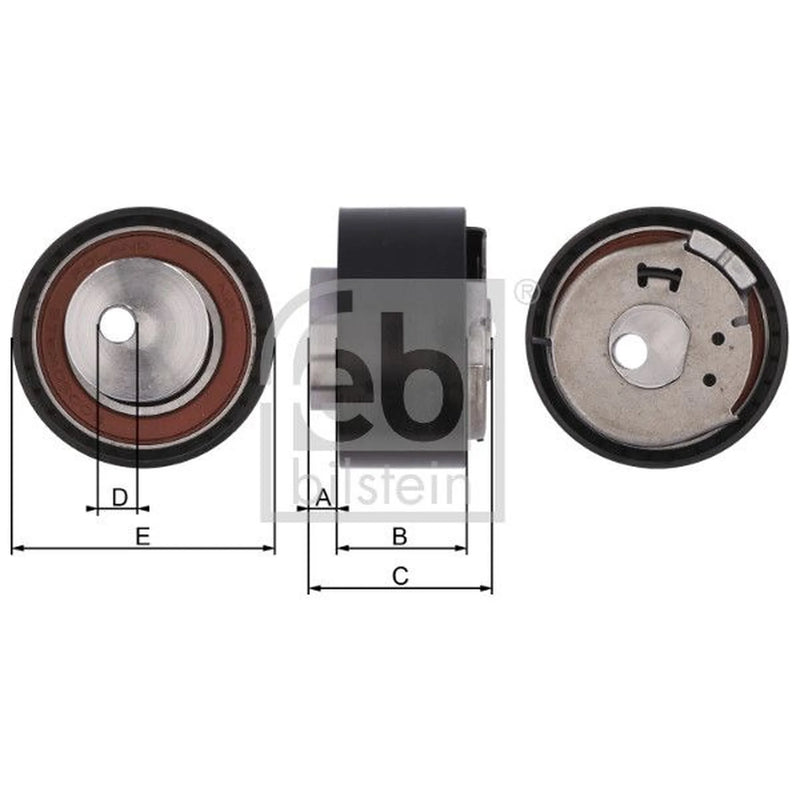 Febi Timing Belt Tensioner Pulley OD ID Wide 17769