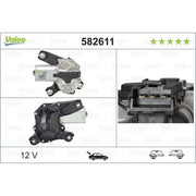Valeo Front/Rear Wiper Motor Rear 582611
