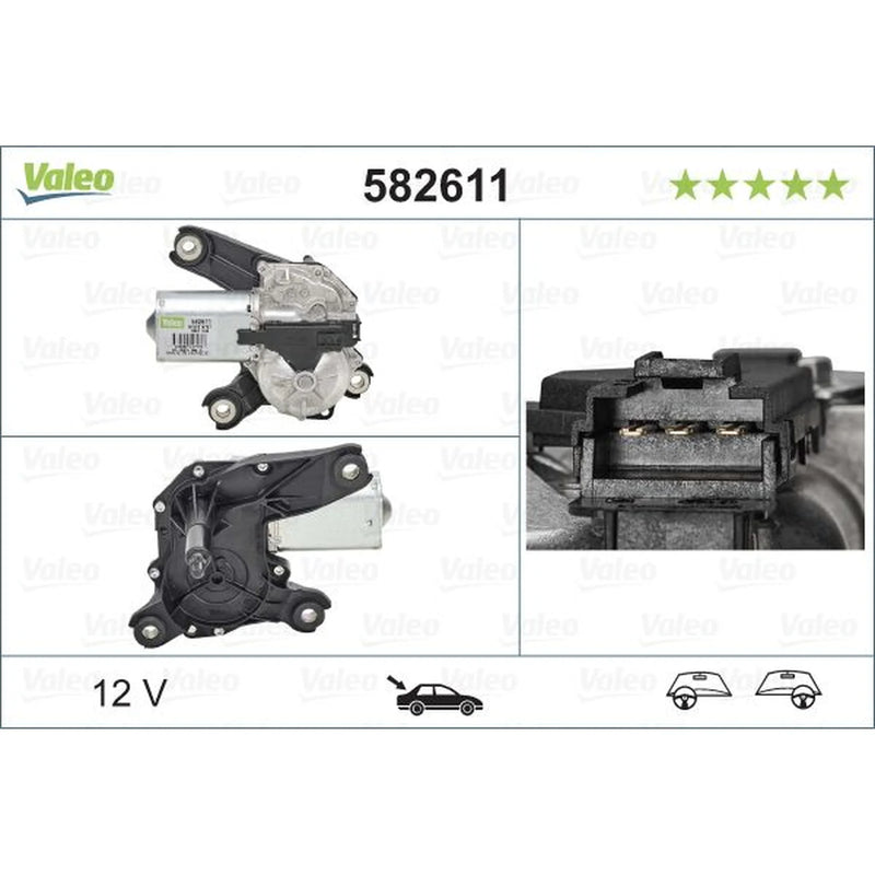 Valeo Front/Rear Wiper Motor Rear 582611
