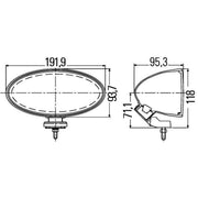 Hella Front Right Fog Light H3 1NB 007 892-041
