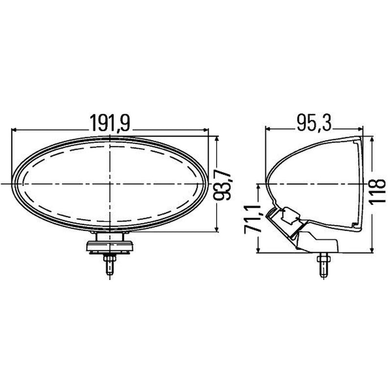 Hella Front Right Fog Light H3 1NB 007 892-041