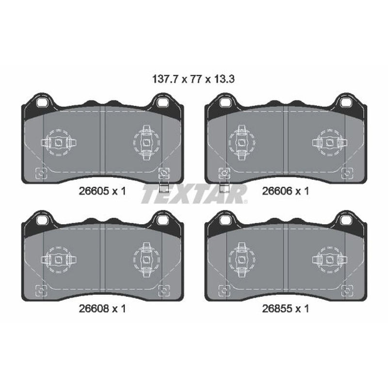 Textar Front Brake Pad Set 2660501