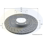 Comline 2 x Internally Vented Front Brake Discs ADC2918VL