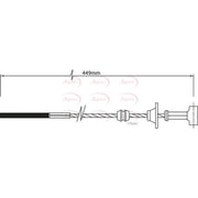 Apec Handbrake Cable Front CAB1463