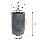NAPA Fuel Filter Element NFF2244