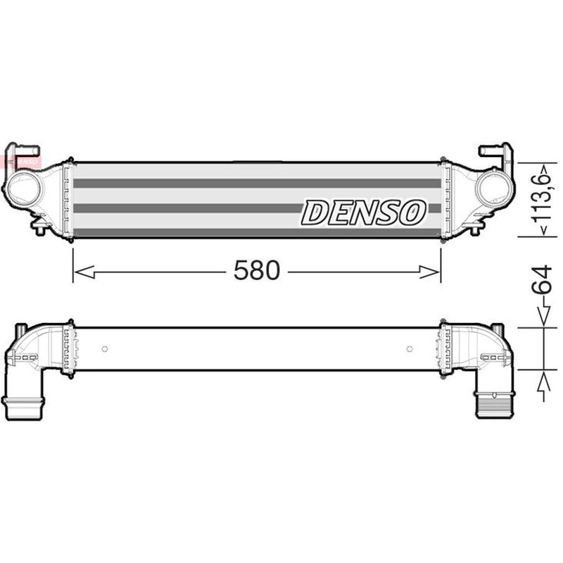 Denso Intercooler (Charge Air Cooler) DIT09117