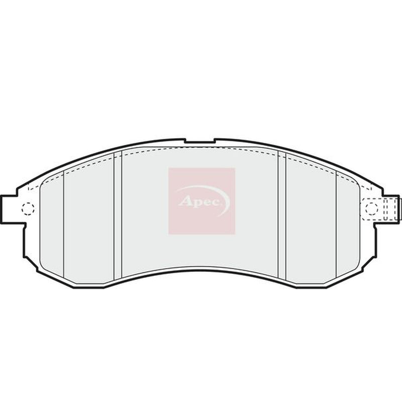 Apec Front Brake Pad Set PAD1405