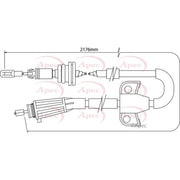 Apec Handbrake Cable Right Rear CAB1513
