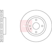 Apec 2 x Vented Front Brake Discs DSK827