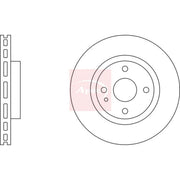 Apec 2 x Vented Front Brake Discs DSK827