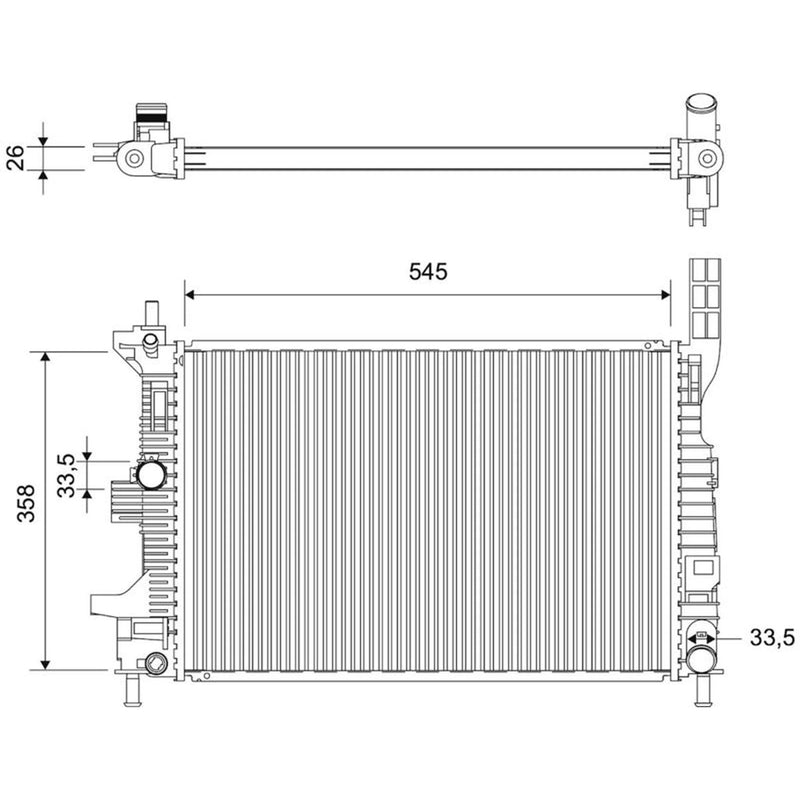 Valeo Engine Radiator 701856