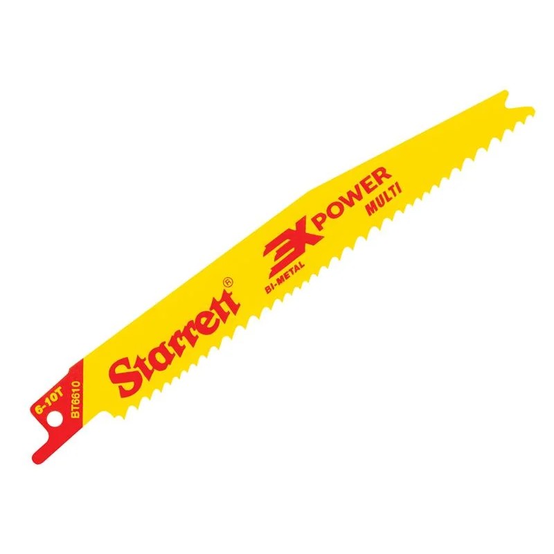 Starrett BT12610-5 Bi-Metal Reciprocating Blade, Tapered 300mm 6-10 TPI (Pack 5)