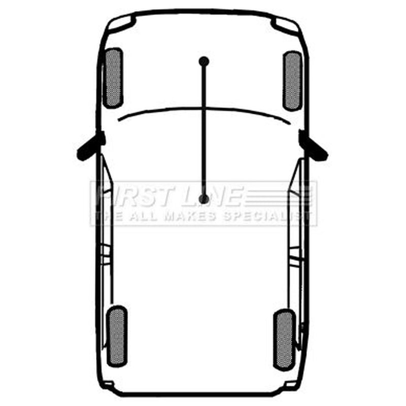 First Line Handbrake Cable Front FKB3041