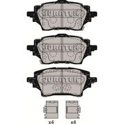 Juratek Rear Brake Pad Set JCP4038