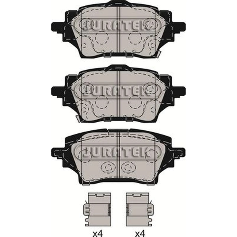 Juratek Rear Brake Pad Set JCP4038