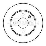 Borg & Beck 2 x Front Brake Discs BBD4686